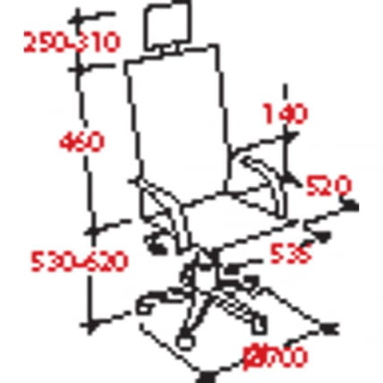 Кресло руководителя EChair CS-8822E-1 296592 Коричневое_3