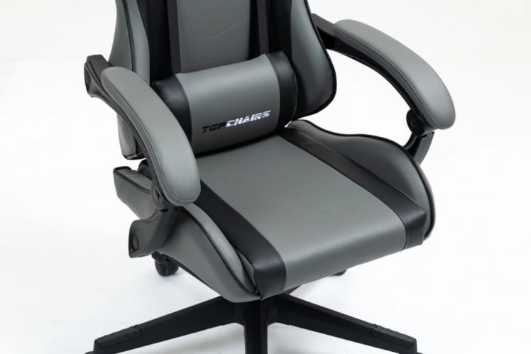 Кресло спортивное ТопЧаирс Коммандер серо-черный / TopChairs Commander_2