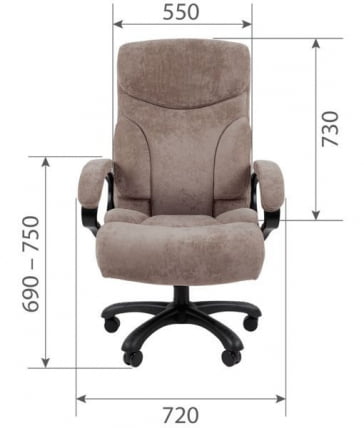Офисное кресло CХАИРМАН ДОМ (Хоме) 401 Темно-бежевый / CHAIRMAN (Home)_3