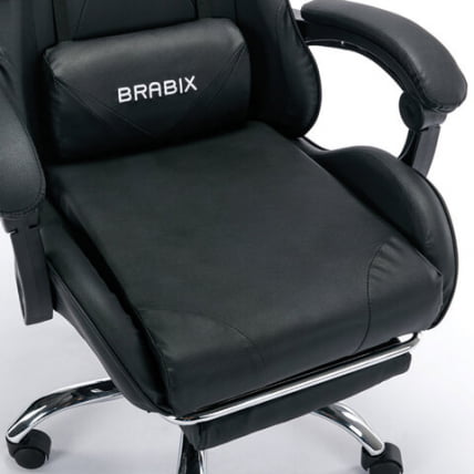 Кресло компьютерное BRABIX Dexter GM-135 подножка Черное_12