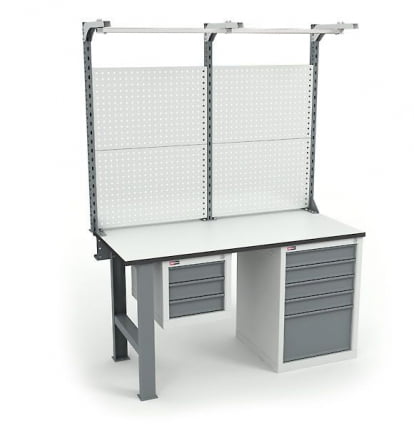 Верстак ВЛ-150-06 ДСП + Экран ВС-150-Э4 ЕСД / ESD_0