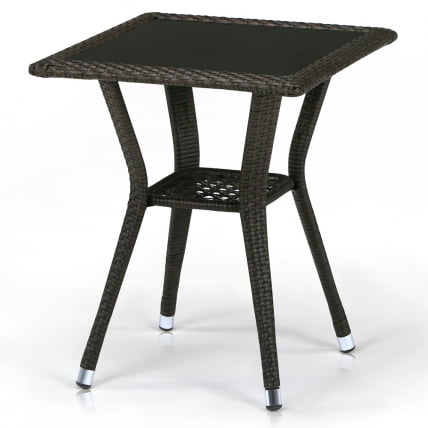 Плетеный стол T25-W53-50x50 Brown_0