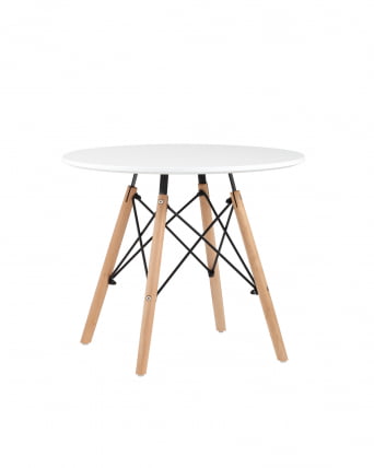 Стол детский Eames DSW белый, ножки массив бука_0
