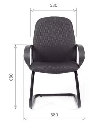 Кресло для посетителя CHAIRMAN 279V TW12 серый_3