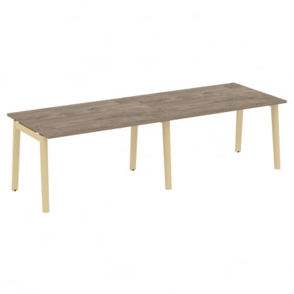 Стол переговорный (2 столешницы) ONIX WOOD OW.PRG-2.3 Тиквуд Темный/Светлый_0