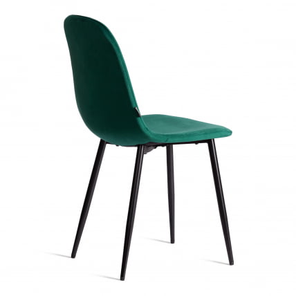 Стул BREEZE (mod. JSC-58) Велюр/металл , 44 х 53 х 86 см, Green (зеленый) HLR56 / черный_2