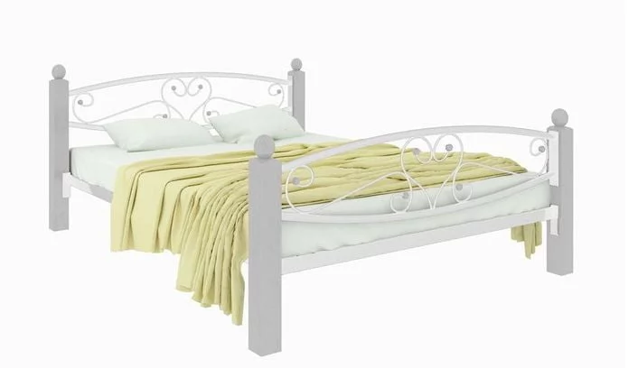Кровать Каролина Lux plus 1200х2000 Белая_0