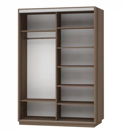 Шкаф-купе двухдверный Экспресс Дуо Экспенс 1600х2400h Ясень шимо тёмный_1