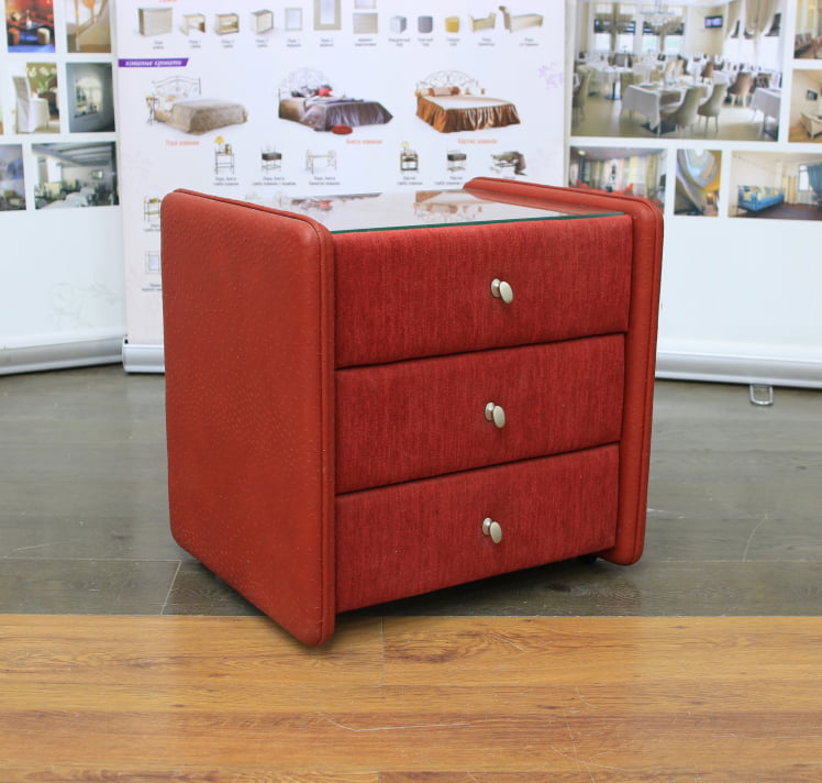 Тумбочка Лора 3 Красная_0