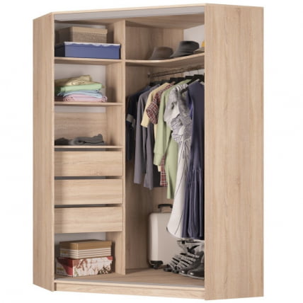 Шкаф-купе ЙА-198х1250-2(Белый-Д1Д1) / YA-198х1250-2(Белый-D1D1)_1