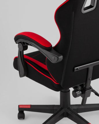 Кресло спортивное TopChairs Shadow ткань черно-красный_6