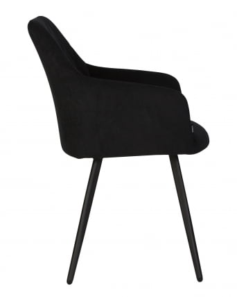 Стул обеденный DOBRIN ROBY велюр Catania Black_2
