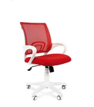 Кресло оператора Chairman 696 white TW-19 Красный_0