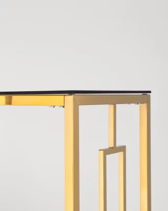 Консоль БРУКЛИН 120x40 Золото стекло smoke Консоль БРУКЛИН 120x40 Золото стекло smoke_4