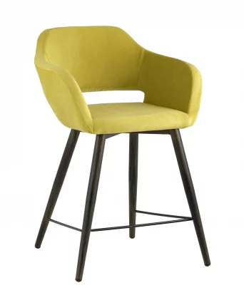 Стул полубарный Саймон ПЛ велюр Золотистый_0