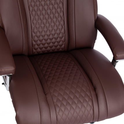 Кресло офисное Труст (макс) кож/зам, коричневый/коричневый стеганный/коричневый, 36-36/36-36/6/36-36/06 / Trust (max)_10