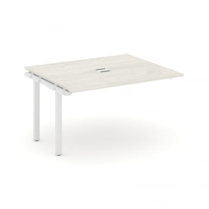 Проходной наб. элем. перег. стола Стайл Проджект СН-59П.НСПРГ-034 Дуб Наварра/Металл Белый 1580*1180 / SN-59P.NSPRG-034_0
