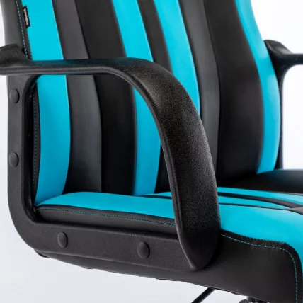Кресло компьютерное BRABIX Stripe GM-202 экокожа Черный-голубой_11