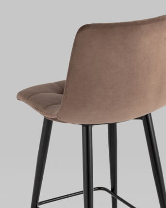 Стул полубарный Джанго 60 см велюр Коричневый_5