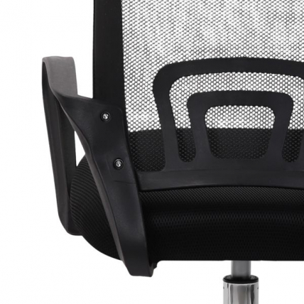 Кресло CROMEX (КРОМЕКС) Top CH-695 ХРОМ сетка/ткань TW черное_8