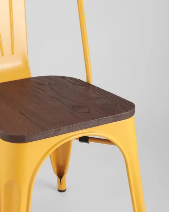 Стул Tolix Wood 850 Желтый_7
