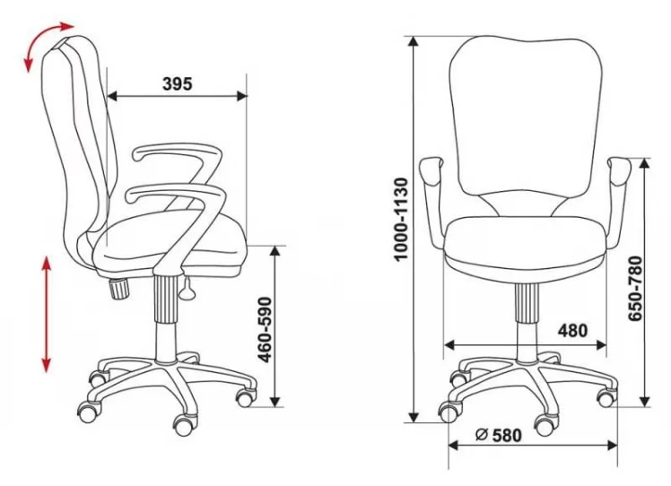 Кресло офисное Бюрократ CH-540AXSN/26-25_4