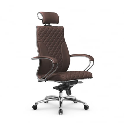 Кресло руководителя Metta L 2c 44C/K116 Infinity Easy Clean (MPES) Комплект 1 Темно-коричневое_0