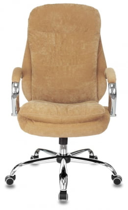 Кресло руководителя Бюрократ T-9950SL Fabric горчичный Velvet 73_1