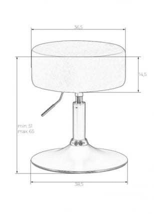 Пуф ДОБРИН ДЭННИ ГОЛД (бежевый твид (ЛЕО26)) / DOBRIN DANNY GOLD (LEO26))_3