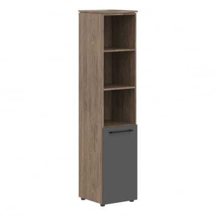 Шкаф-колонка с глухой малой дверью MORRIS TREND MHC 42.5 Антрацит Кария Пальмира_0
