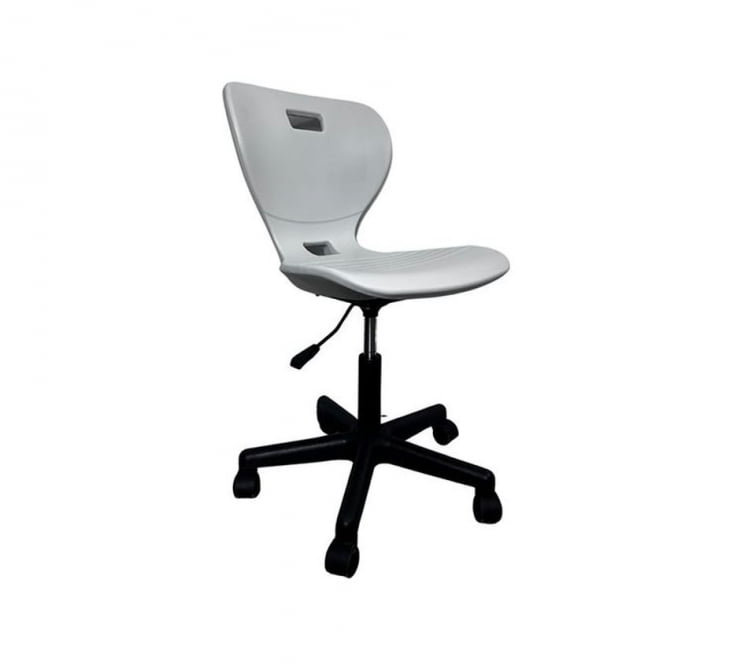 Стул мобильный на колесиках регулируемый АУРА Г (рост 6) Серый/Каркас черный / AURA G_0