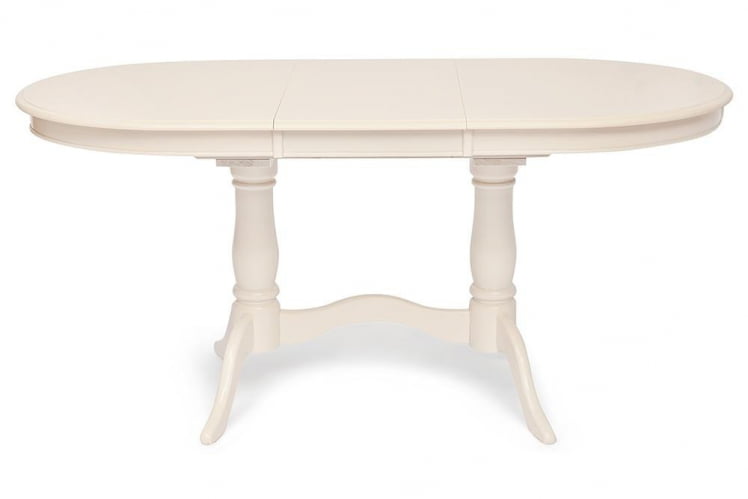 Стол раскладной Eva (EV-T4EX) дерево гевея/мдф, 120+39х80х75см, ivory white (слоновая кость 2-5)_0