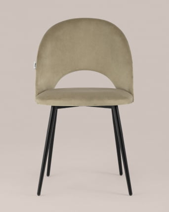 Стул Меган велюр Капучино_2
