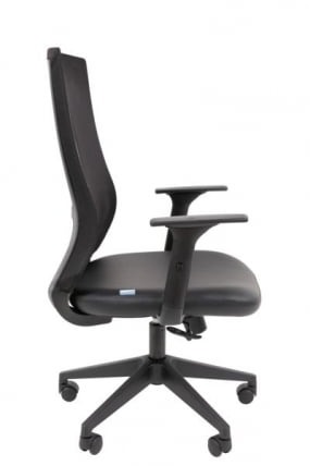 Офисное кресло CХАИРМАН 500 ЛТ (ЛТ) ЭКО Б/П экокожа Черный / CHAIRMAN (LT)_4