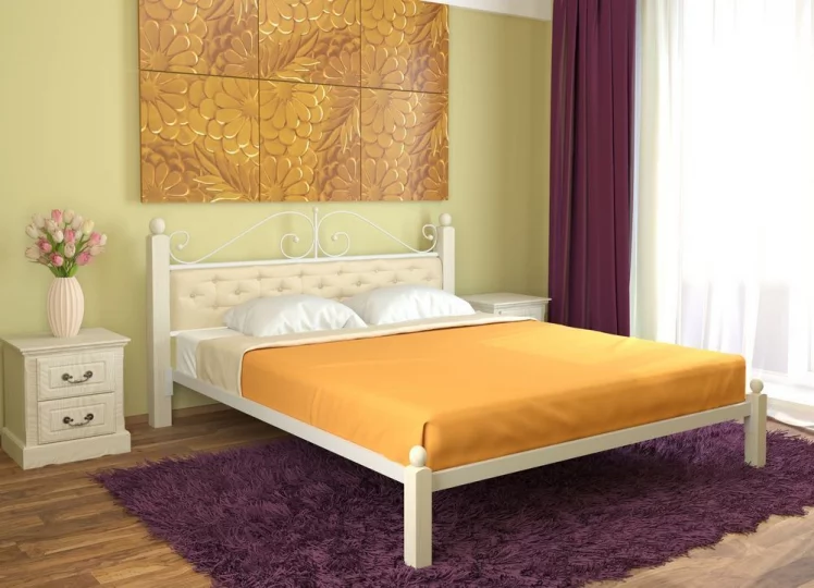 Кровать Диана Lux мягкая 1800х2000 Медная шагрень_0