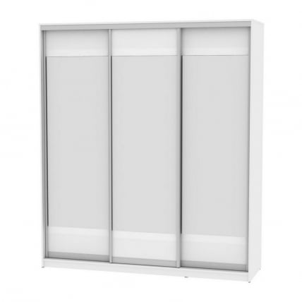 Шкаф-купе B-220х200х60-3(Белый-D10D10D10)_0