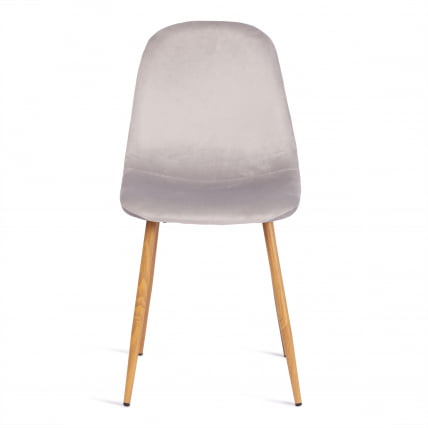 Стул BREEZE (mod. 4724) вельвет/металл, 44 х 53 х 87 см, Light grey (светло-серый) HLR14 / натуральный_4