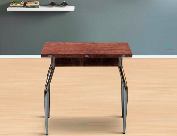 Стол раздвижной-книжка В-1 (Дуб сантана темный)_0