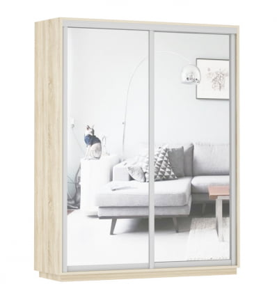 Шкаф-купе двухдверный Экспресс Дуо Экспенс 1600х2400h Дуб сонома_0