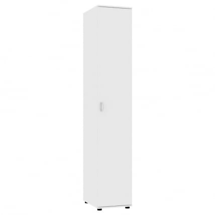 Шкаф распашный Алиса (H2) 2230х400х540 ручка скоба 96мм (Белый)_0