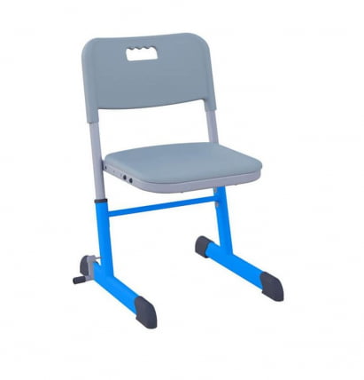 Стул ученический НОМАД В регулируемый по высоте (рост 4-6) Синий/Серый / NOMAD V_0
