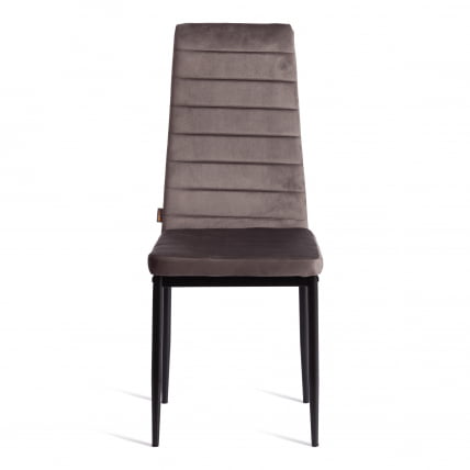 Стул Easy (mod. JSC02-1) металл, флок, 41 х 52 х 96 см, Dark grey (темно-серый) HLR24 / черный_4