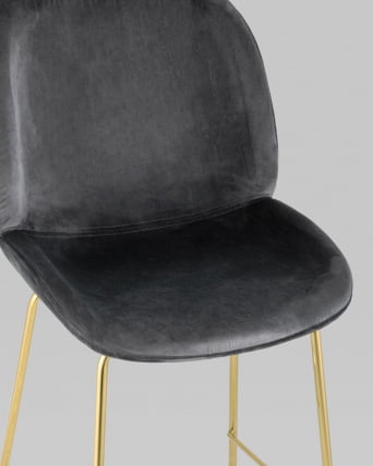 Стул барный Beetle gold Серый_7