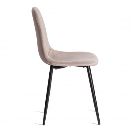 Стул BREEZE (mod. 4724) Велюр/металл , 44 х 53 х 87 см, Coffee (кофейный) HLR9 / черный_1