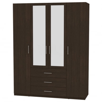 Шкаф распашный R-230х180х45-3-M(Венге)_0