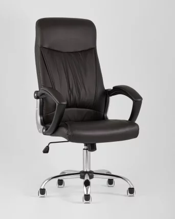 Кресло руководителя TopChairs Tower Коричневое_1