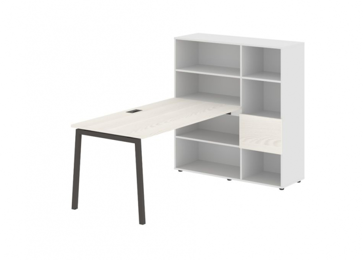 Рабочая станция EDIS ELRST 1215 Ясень Траун Мокко Белый_0