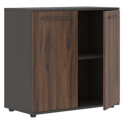 Шкаф с глухими малыми дверьми ЕДИС ЕЛCС 85.1 Дуб Денвер темный Мокко Мокко / EDIS ELCS_1