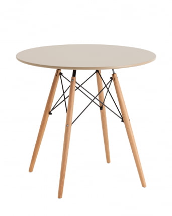 Стол Eames DSW NEW D80 бежевый_1