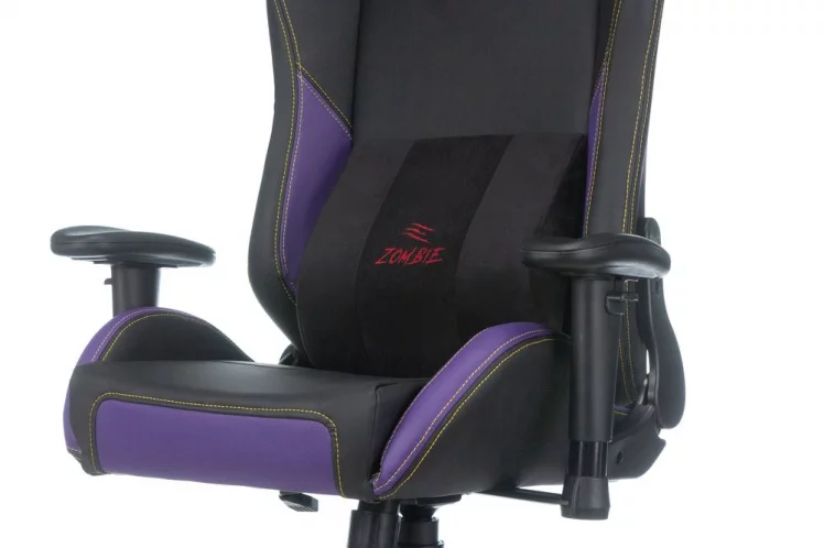 Геймерское кресло Zombie HERO JOKER PRO Черный-фиолетовый_7